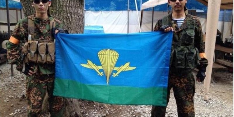 Японцы играют в бойцов 79-й Николаевской отдельной аэромобильной бригады