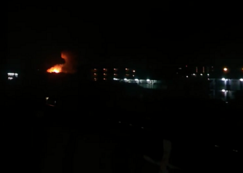 На американской военной базе в Японии произошел мощный взрыв