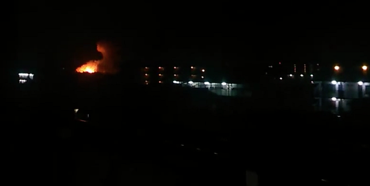 На американской военной базе в Японии произошел мощный взрыв