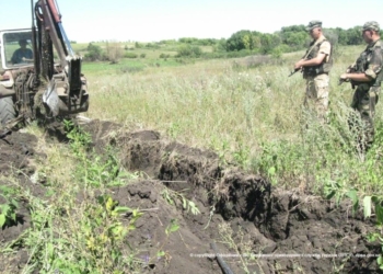 Пограничники обнаружили в Луганской области трубопровод для незаконной перекачки ГСМ