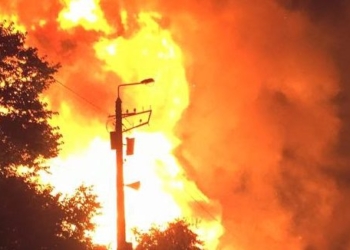 Очередной взрыв и пожар в Одессе