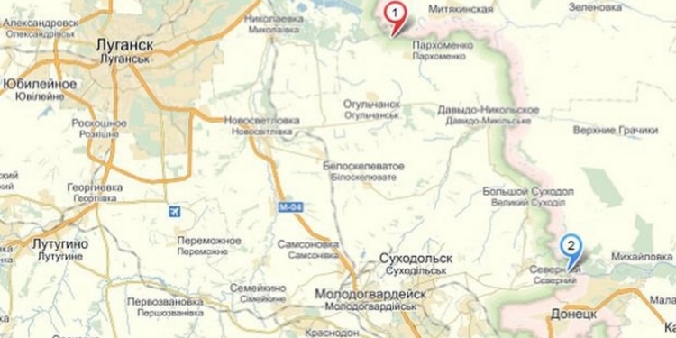 Россия на границе с Украиной навела пять переправ через реку Северский Донец