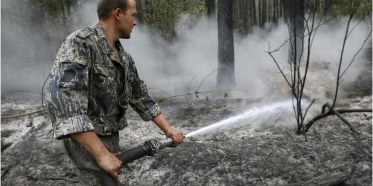Чтобы потушить торфяники под Киевом, завтра в Украине будут молиться о дожде