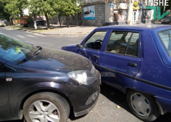 На том же месте, хотя и не в тот же час: в центре Николаева «встретились» «Славута» и «Опель»