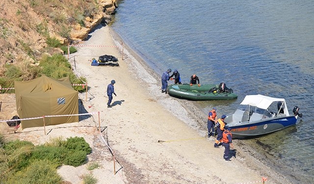 Как николаевские спасатели чистят Черное море от взрывоопасных предметов, наблюдали представители ОБСЕ и Азербайджана