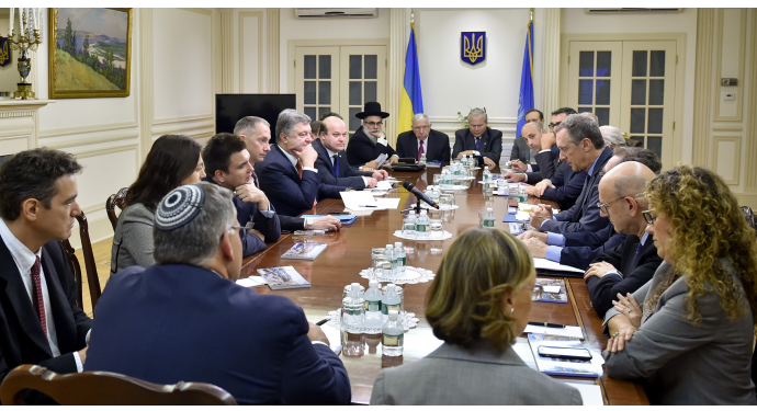 Петр Порошенко в США встретился с еврейской общиной