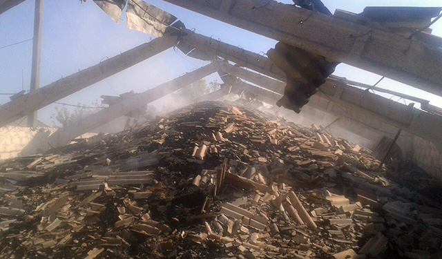 Пожар на складе. В Николаевской области сгорело 100 тонн зерна