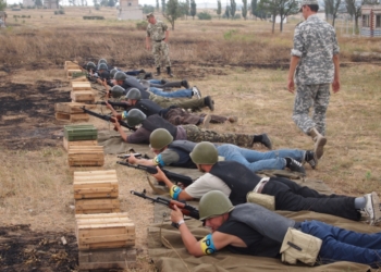 В Николаеве проходит боевое слаживание роты охраны