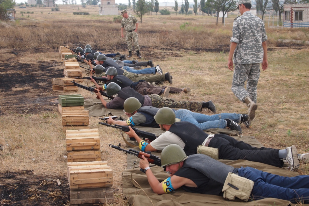 В Николаеве проходит боевое слаживание роты охраны