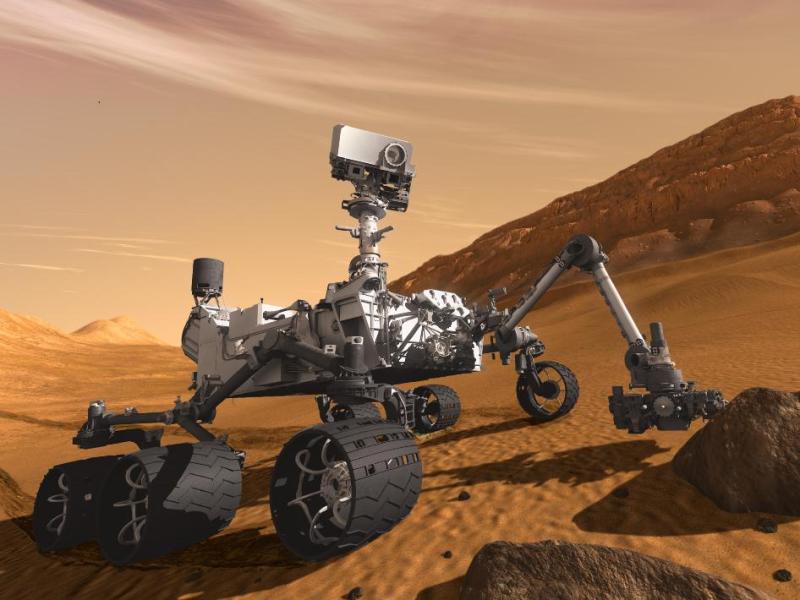 От марсохода Curiosity получены фото богатых железом гор в кратере Гейла 2