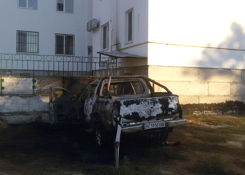 На Николаевщине сгорел автомобиль