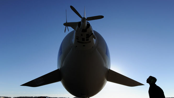 В США упал военный дирижабль