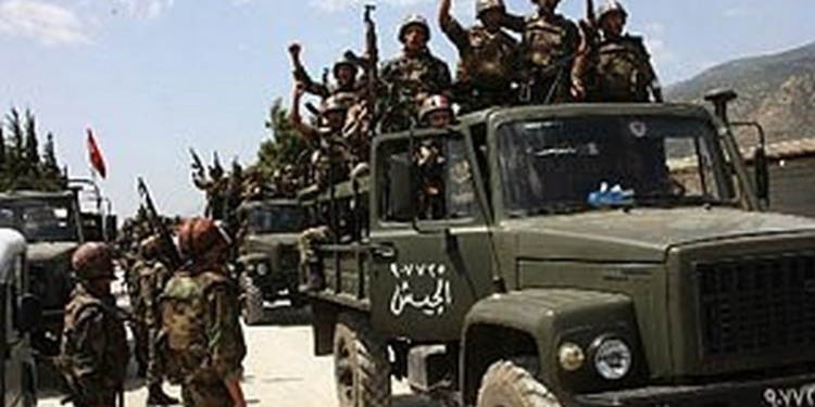 Сирийская армия с союзниками перешли начала проводить наземные операции, перейдя в наступление