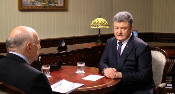 Президент Порошенко в интервью DW: Киев никогда не смирится с аннексией Крыма