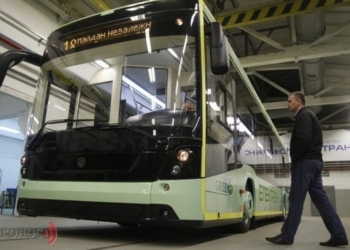 Во Львове показали первый украинский электробус стоимостью 9 миллионов гривен