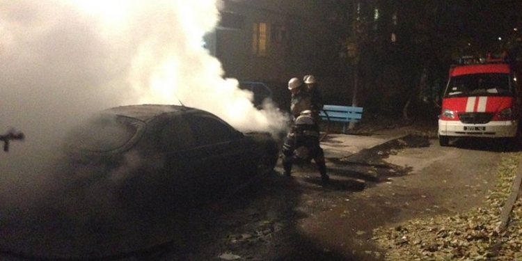 На ул.Колодезной в Николаеве сгорел «Daewo Lanos»