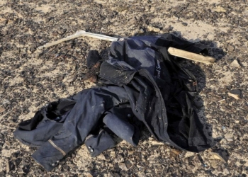 Все, что осталось от упавшего лайнера