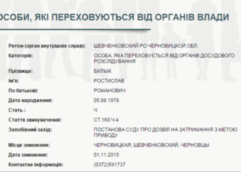 В Черновцах объявили в розыск кандидата в депутаты горсовета