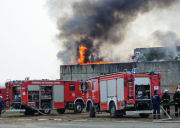 В Киеве вспыхнул пожар в “Охматдете”