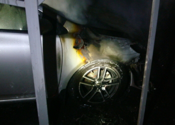 На Красных Маевщиков сгорела «Toyota Corolla»