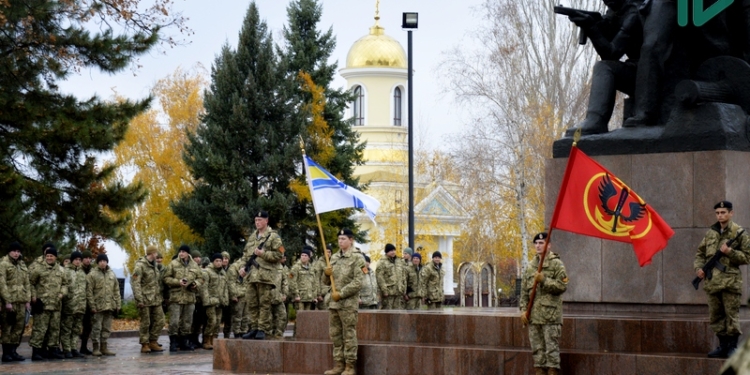 В Николаеве морская пехота приняла присягу на верность народу Украины