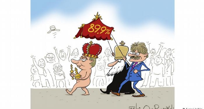 Карикатурист Елкин: В будущем я вижу Путина фараоном