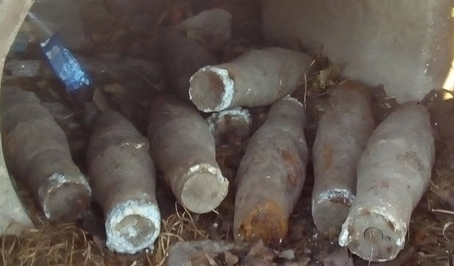 На ул.Одесской в Николаеве обнаружили 9 снарядов, причем 8 из них – современные противотанковые гранаты