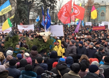 Митинг под Радой: предприниматели против налоговой реформы Кабмина