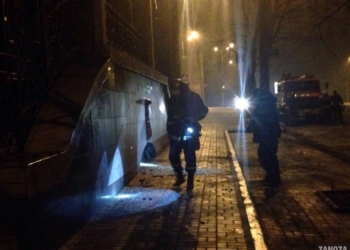 В Запорожье возле подпольного казино взорвали гранату. Полиция вынуждена была реагировать