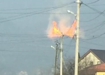 На Закарпатье разгерметизация газопровода “Союз”. Загорелся газ, столб пламени – 50 метров