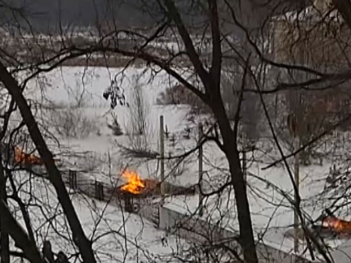 В Конче-Заспе сожгли забор особняка экс-регионала