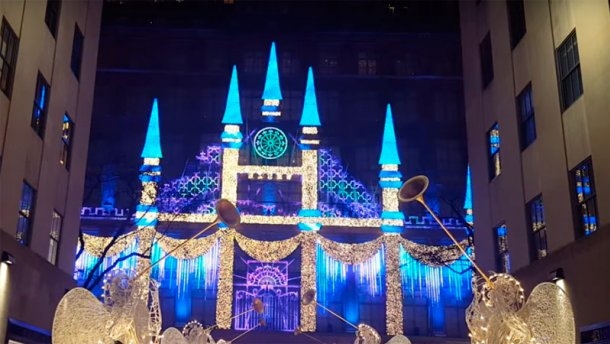 В Нью-Йорке устроили световое шоу под “Щедрик”