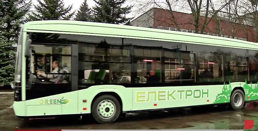 Во Львове запустили первый украинский электробус 1