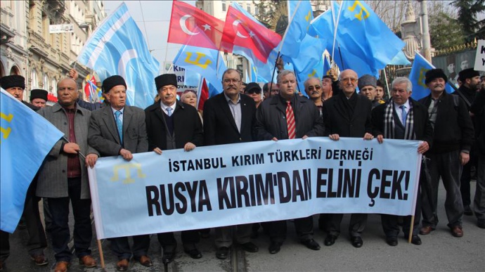 В Стамбуле протестовали против аннексии Крыма 1