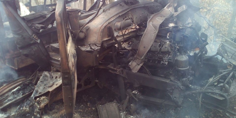 В АТО подорвался на мине грузовик с бойцами