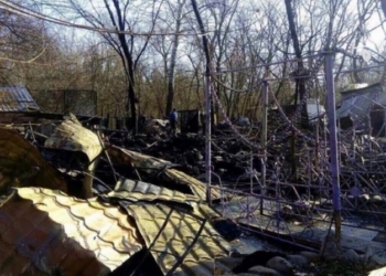 В Киеве дотла сгорел ресторан