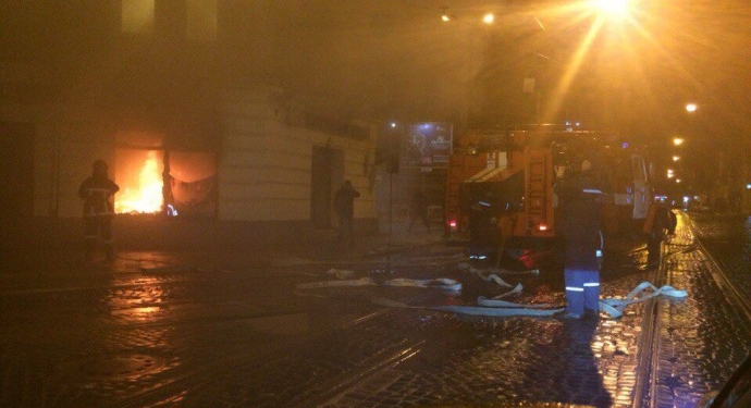 Во Львове подожгли “Сбербанк России”