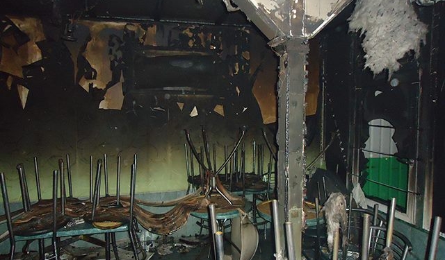 В Корабельном районе Николаева сгорело кафе