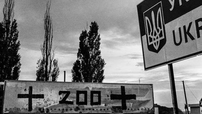 Наблюдатели ОБСЕ обнаружили на украинско-российской границе грузовик с надписью Груз-200