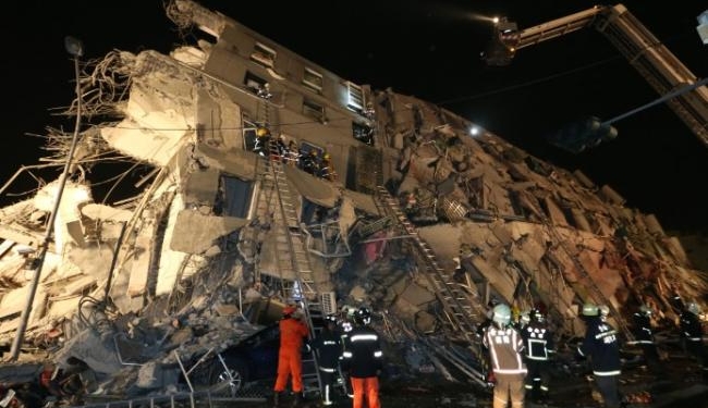 Землетрясение на юге Тайваня. Много раненых, есть погибшие