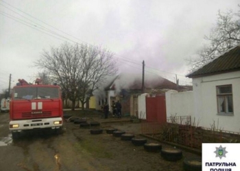 В Корабельном районе Николаева загорелся жилой дом