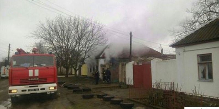 В Корабельном районе Николаева загорелся жилой дом