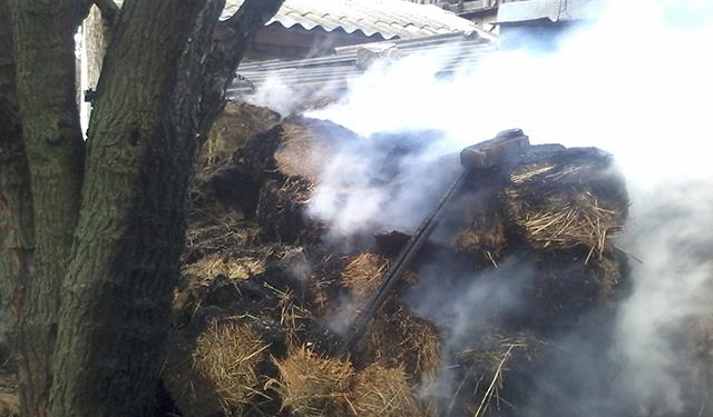 На Николаевщине горел очередной сенник
