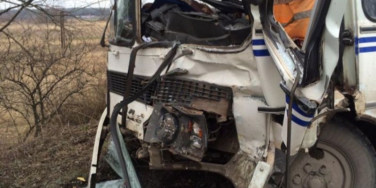 ДТП на Львовщине: в Червонограде столкнулись два рейсовых автобуса