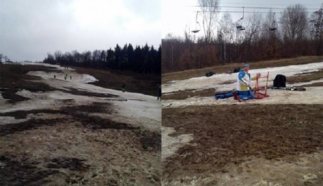 Деньги растаяли тоже. Чемпионат Украины по горнолыжному спорту провели без снега