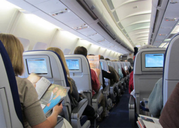 Женщина перевезла ребенка в ручной клади в самолете