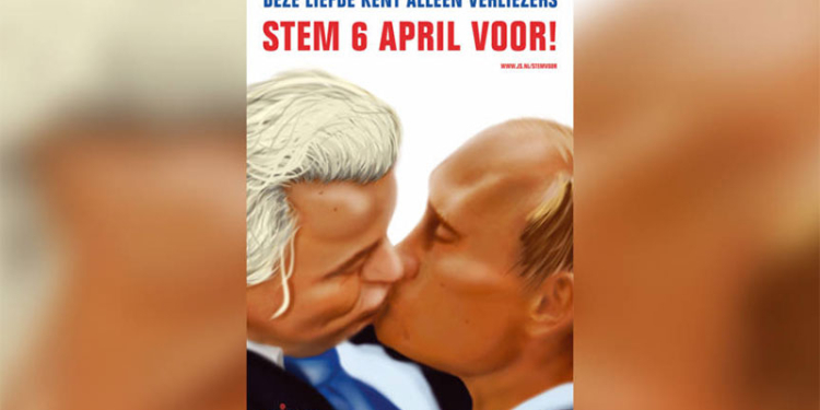 В Нидерландах запретили поцелуй Путина с лидером крайне правых