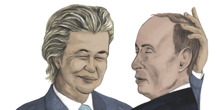 В Нидерландах запретили поцелуй Путина с лидером крайне правых