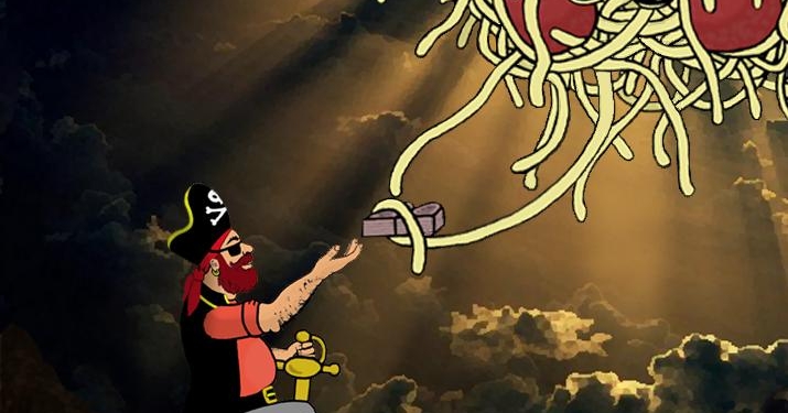 Церковь Летающего Макаронного Монстра: в Новой Зеландии прошла первая пастафарианская свадьба