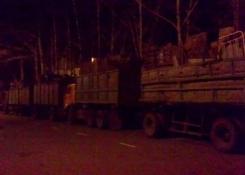 Николаевские патрульные задержали два КамАЗа, перевозивших металлолом без соответствующих документов